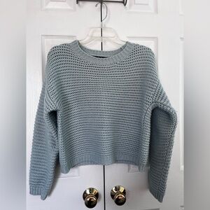 Forever 21 Women's Light Blue Knit Sweater